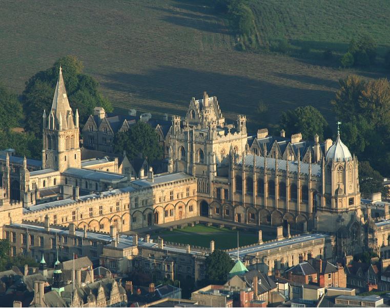 bird's eye view of building in Oxford