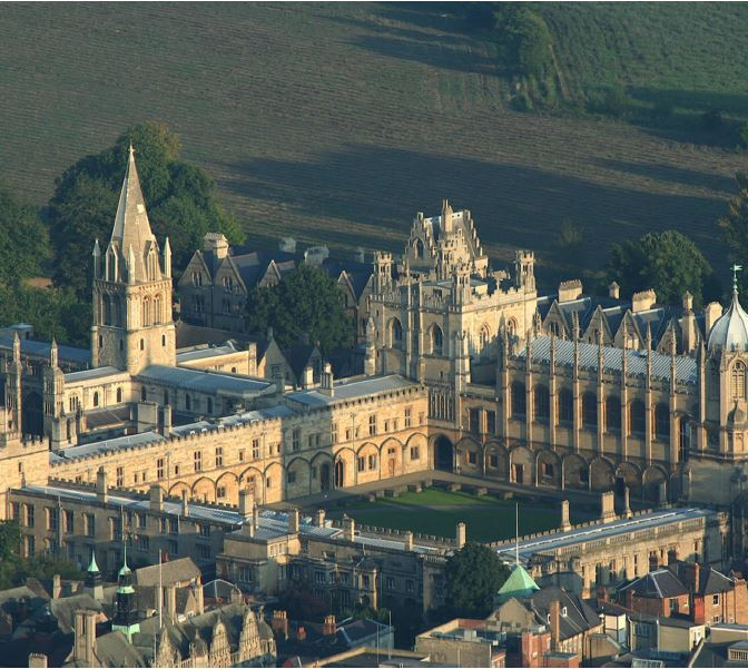 bird's eye view of building in Oxford