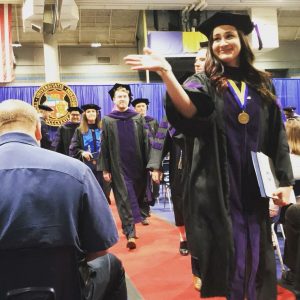 Grace Colato (J.D. ’18) receives her law degree
